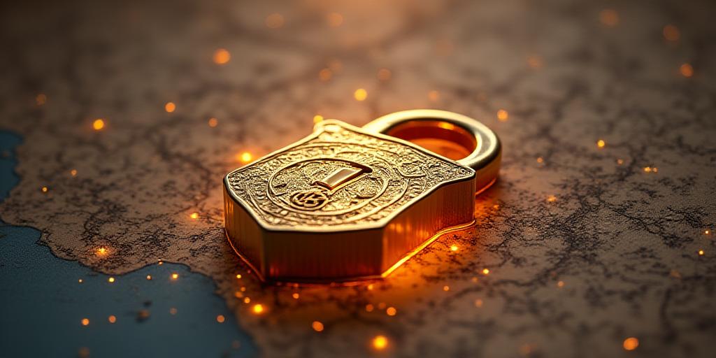 Concetto di sicurezza digitale in stile rinascimentale