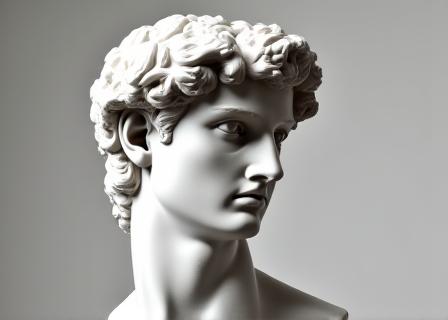 Busto in marmo ricomposto